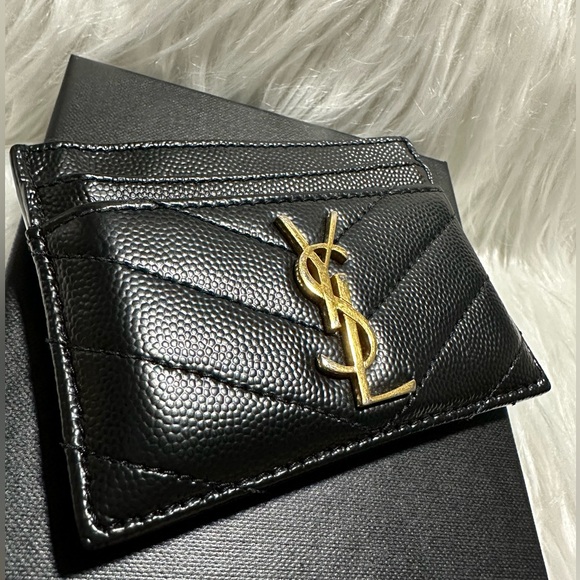Saint Laurent YSL Monogram Matelassé Leather
Card Case EUC! - Picture 3 of 16